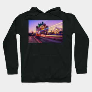 Tower Bridge, London light trails Hoodie